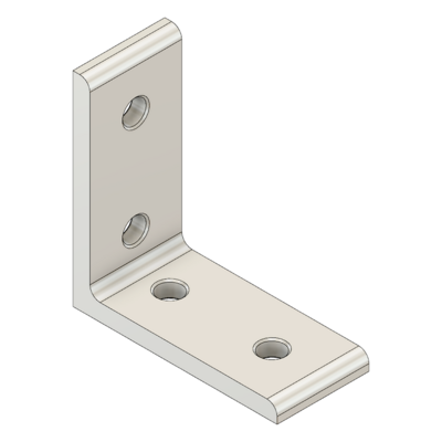 MODULAR SOLUTIONS ANGLE BRACKET&lt;BR&gt;30 SERIES 60MM TALL X 30MM WIDE W/HARDWARE